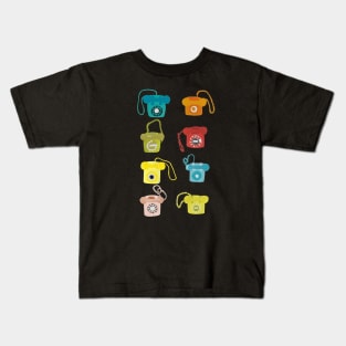 Retro phones Kids T-Shirt